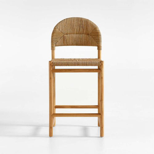 Wicker stool - Natural