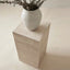 Italian Ribbed travertine plinths