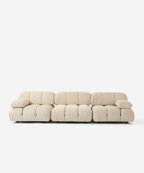 Adina 3-Seater Modular Boucle Sofa - Cream