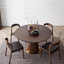 Erik solid wood round dining table