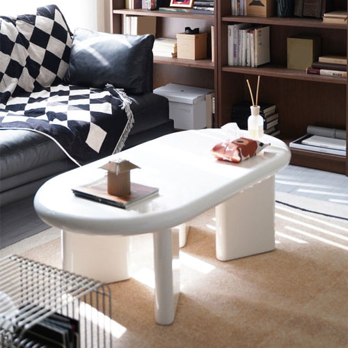 Ophelia Oval Coffee Table - White