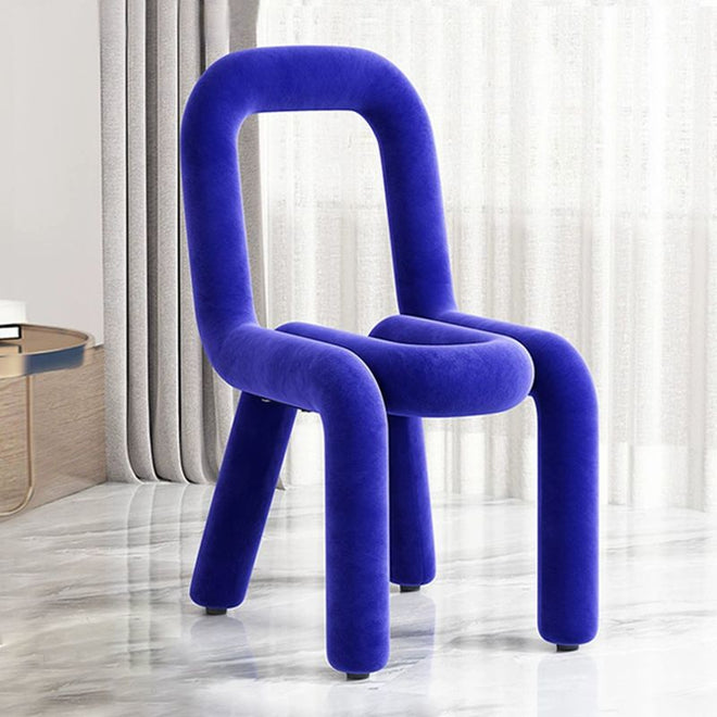 Moustache velvet Chair - Purple