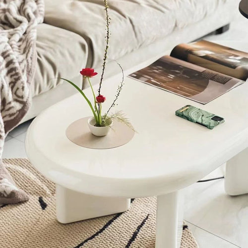 Ophelia Oval Coffee Table - White