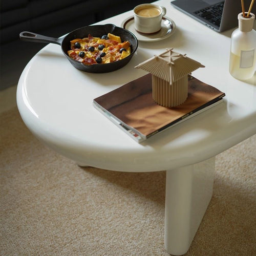 Ophelia Oval Coffee Table - White