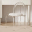 Celyse Acrylic Ghost Chair - Velvet White