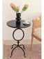 Classic metal round side table