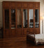 Bérénice French retro solid wood/glass wardrobe