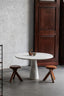 Carrara Marble Dining Table Inspired by Angelo Mangiarotti’s ‘Sienna’