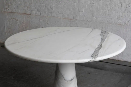 "Sienna" Cararra Marble dining table by Angelo Mangiarotti