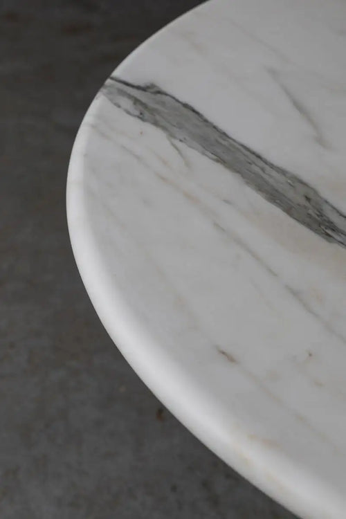 "Sienna" Cararra Marble dining table by Angelo Mangiarotti