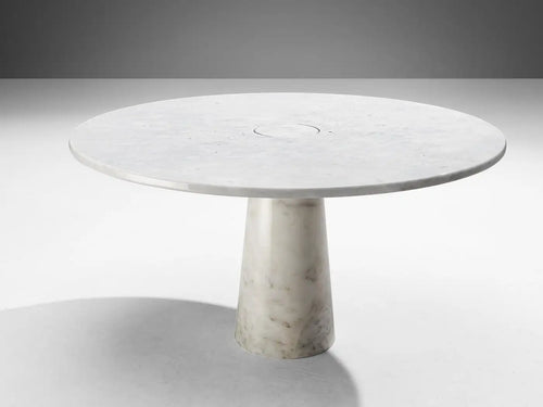 'Eros' Dining Table in Carrara Marble