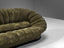 Italian Organic Sofa in Khaki Green Velvet