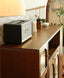 Eléa retro solid wood bar with removable tea cabinet