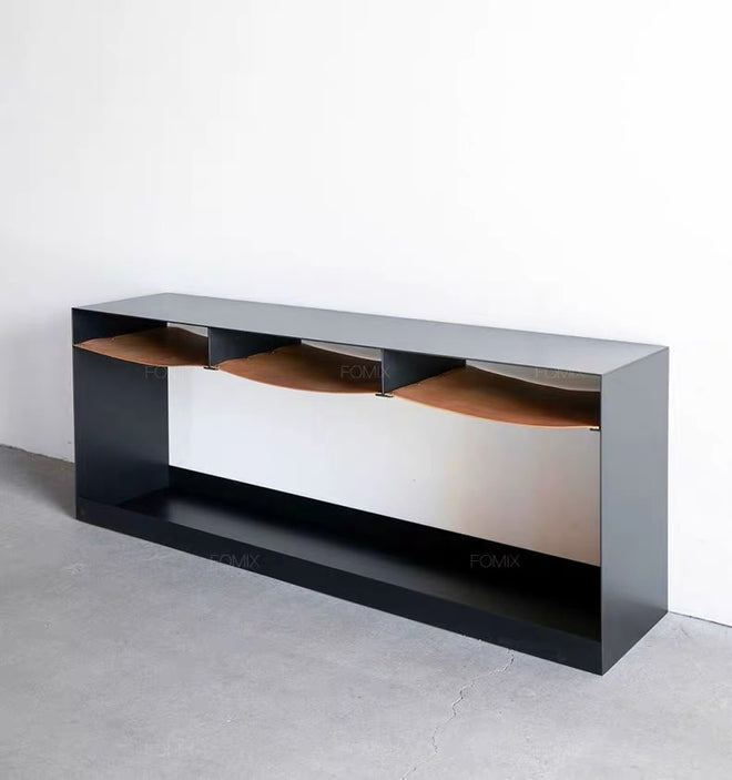 porch table Nordic modern simple light luxury designer sofa back several Italian minimalist end view platform