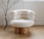 Modern Vintage Marshmallow Single Sofa Chair Living Room Solid Wood Cashmere Designer Leisure Chair