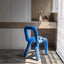 Moustache velvet Chair - Blue