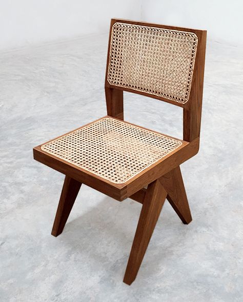 Allyra Armless Rattan Dining Chair - Walnut