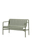 Moss Green Bench: Stylish and modern design.