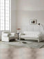 French retro cream style boucle fabric sofa modern sofa