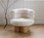 Modern Vintage Marshmallow Single Sofa Chair Living Room Solid Wood Cashmere Designer Leisure Chair