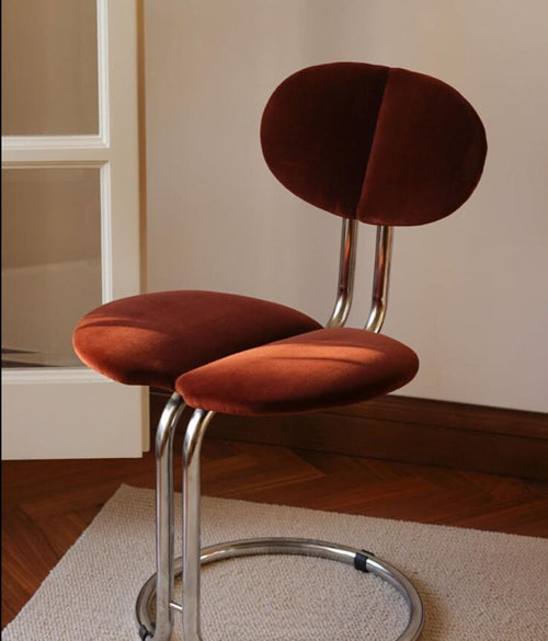 Birger wine velvet chair