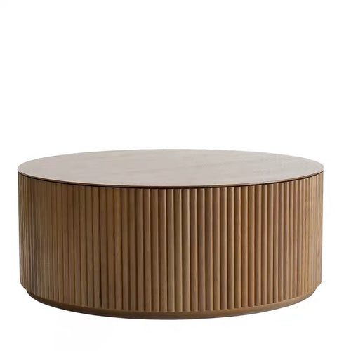 Cielo round solid wood side/coffee table