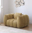 Pumpkin Single Sofa Designer Living Room Single Casual Nordic Vintage Fabric Lazy Sofa