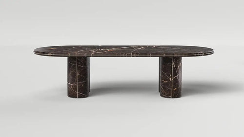 Solid Port Laurent and Brass BooBoo Dining Table by Arthur Vallin