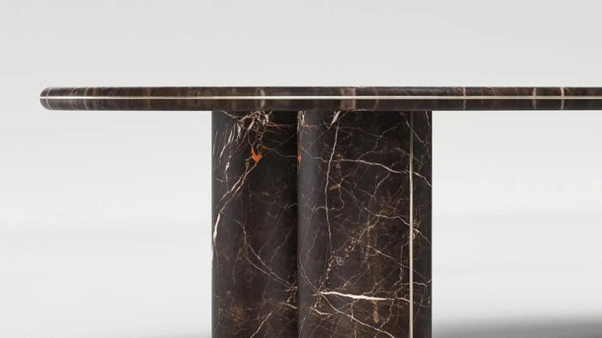 Solid Port Laurent and Brass BooBoo Dining Table by Arthur Vallin