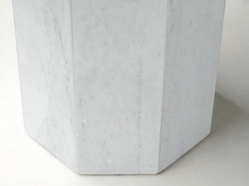Italian Carrara Marble Postmodern Round Dining Table