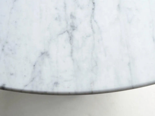 Italian Carrara Marble Postmodern Round Dining Table