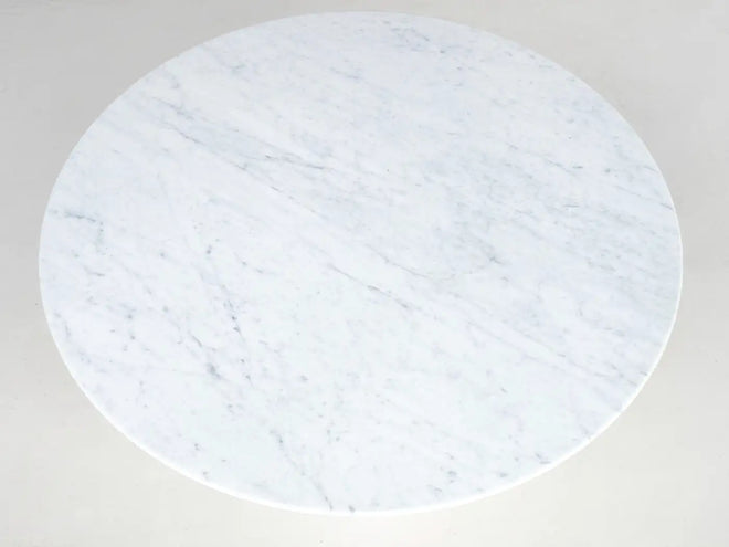 Italian Carrara Marble Postmodern Round Dining Table