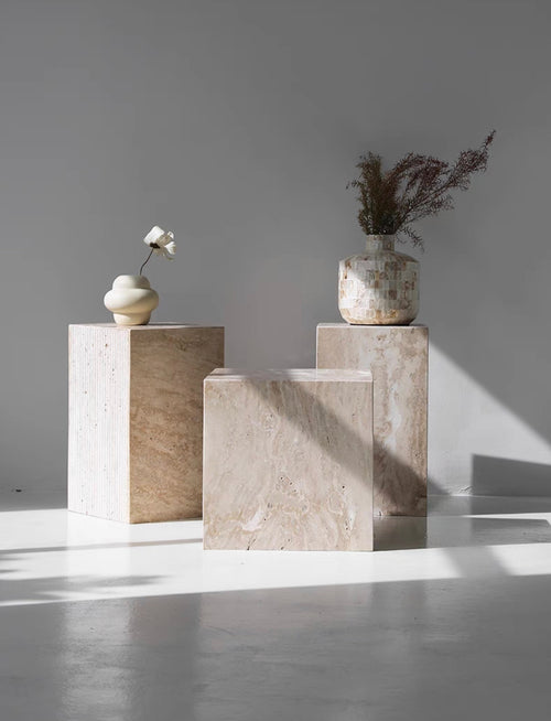 Verona Italian Travertine marble Plinths