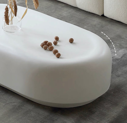 Leonora Cream style soap coffee tea table