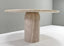 Amara Exquisite Round Travertine Dining Table