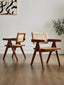 Nullah Rattan Dining Arm Chair - Walnut