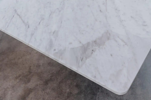 Vintage Square Marble Dining Table From Italy