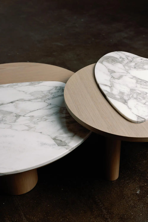 Modern Bordeira Nesting Coffee Tables, Marble