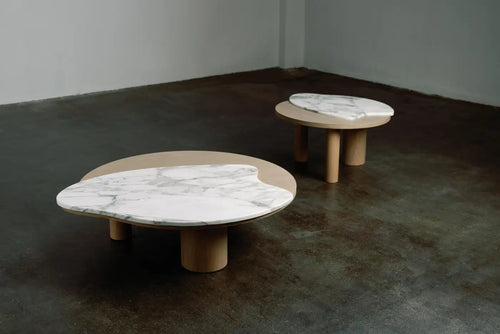 Modern Bordeira Nesting Coffee Tables, Marble