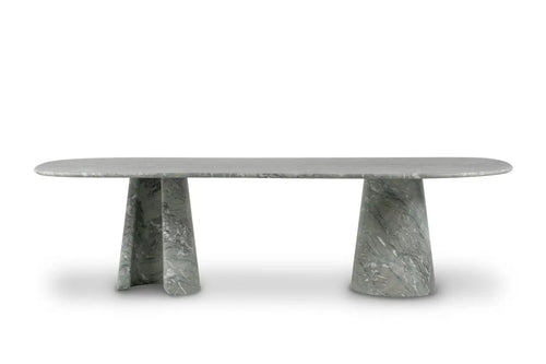 Modern Dining Table Verde Antigua Marble Handmade