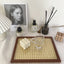 Retro Nordic Japanese Home Decor Wood Grain Rattan Tray Desktop Accessories Photography Props Storage Tray Rectangle