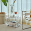 Light luxury acrylic bedroom bedside table transparent plexiglass living room decorative cabinet