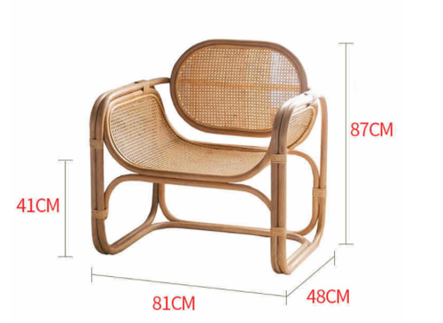 Samba Rattan & Cane Armchair - Sand