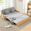 Japanese Log-Style Convertible Sofa Bed – Compact Living Solution