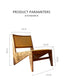 The Elio Lounge Chair - Natural Walnut