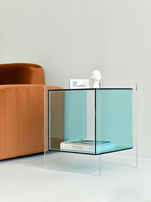 AKIO ACRYLIC BEDSIDE TABLE