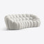 Cassius Honeycomb 3-Seater Boucle Sofa - White