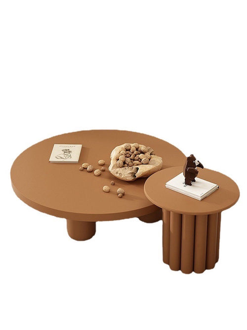 Cosima Solid Timber Coffee and Side table set - brown