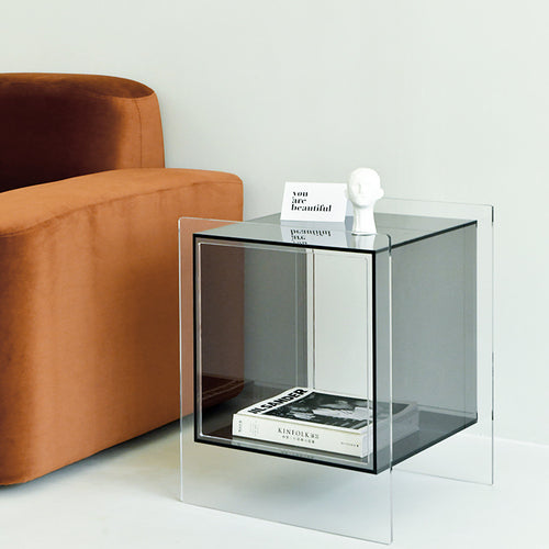 AKIO ACRYLIC BEDSIDE TABLE