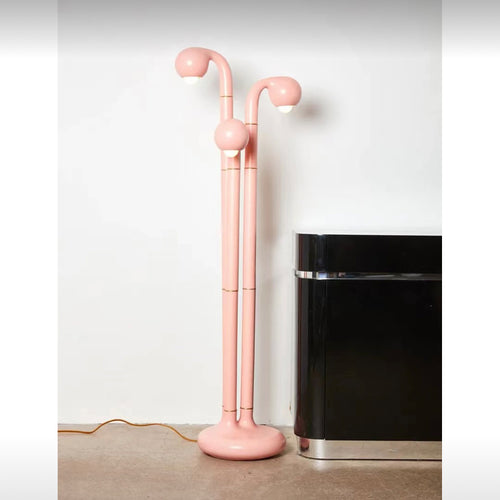 Ryōsuke Pink multi-headed sculpture floor lamp